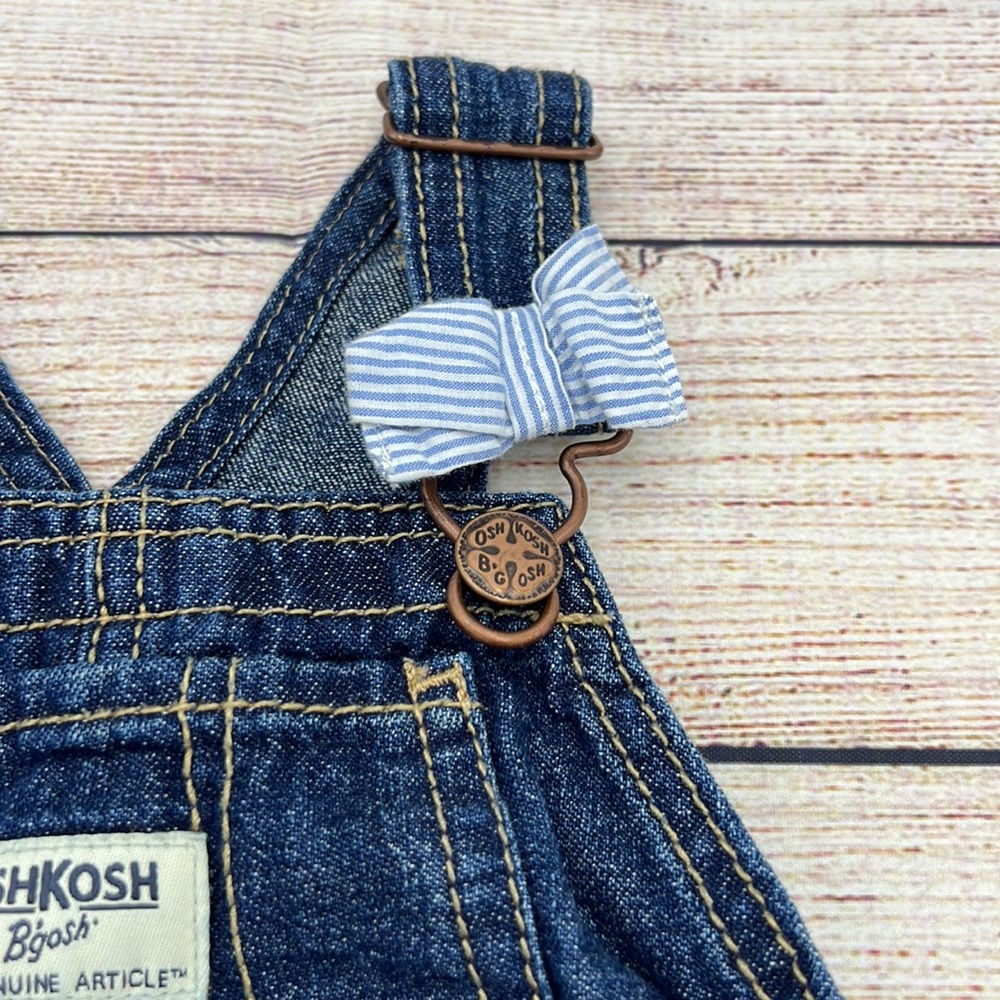 OshKosh Jean Skirt Overalls Sz 18 M - Picture 2 of 4
